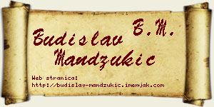 Budislav Mandžukić vizit kartica